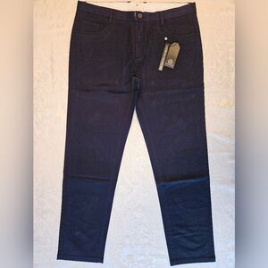 Classic Men's Cotton Navy Blue Chino Pants, Size 38, Snover, NWT